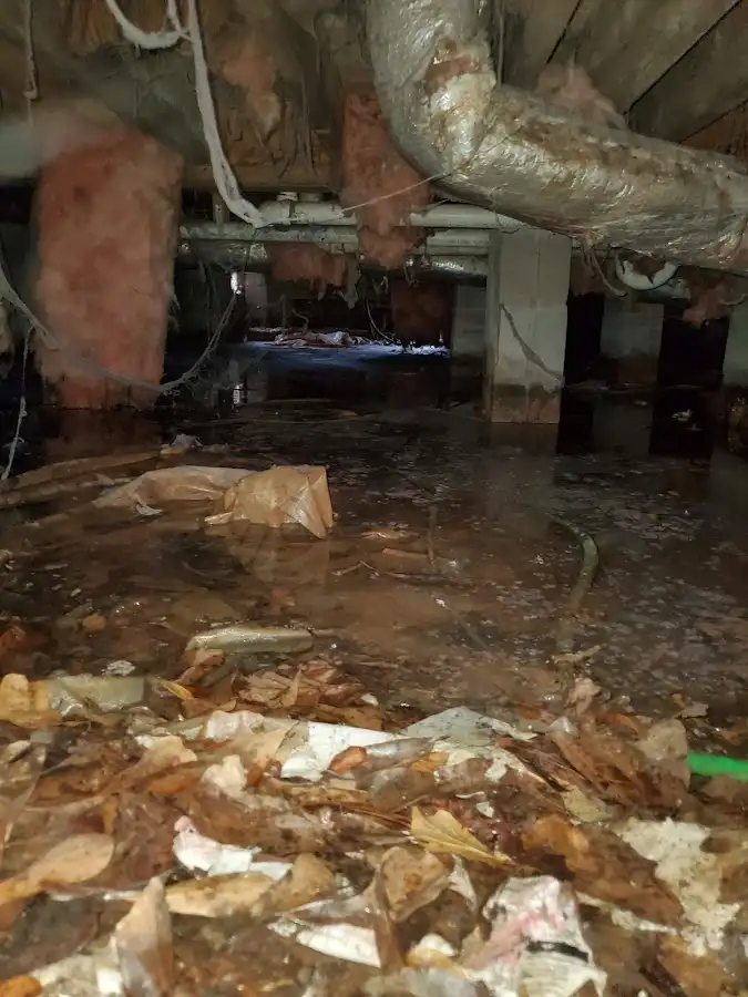 Crawl space flood assessment for Commercial Water Damage Restoration in Laguna Niguel