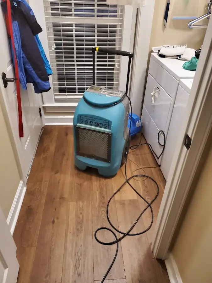Commercial dehumidifier deployed for Flood Damage Cleanup in Laguna Niguel